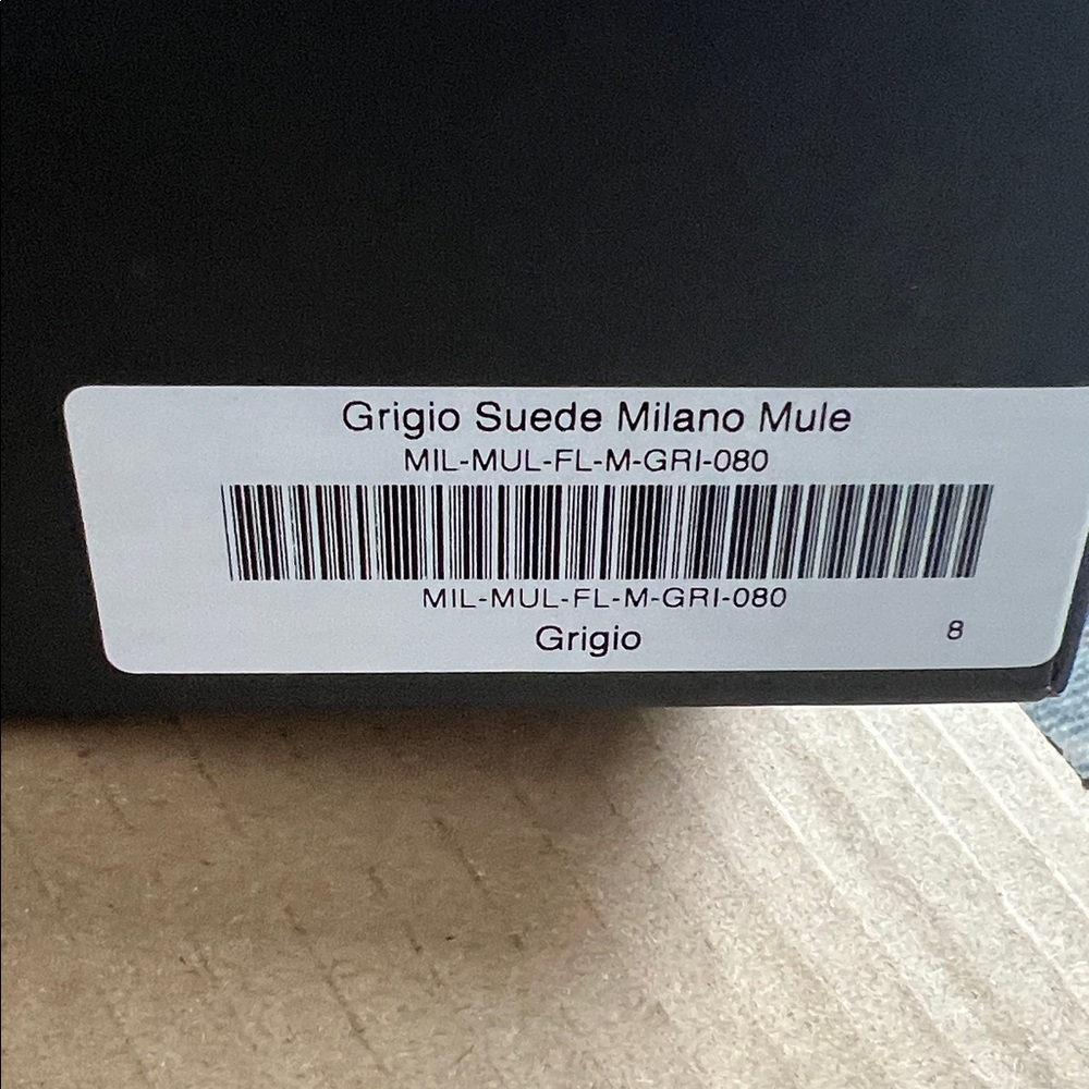 NIB Del Toro Grigio suede Milano mule - Picture 3 of 3